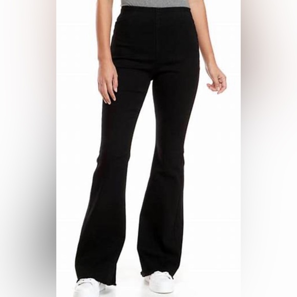 Marine Layer Pants - Marine Layer Black Flare Pants